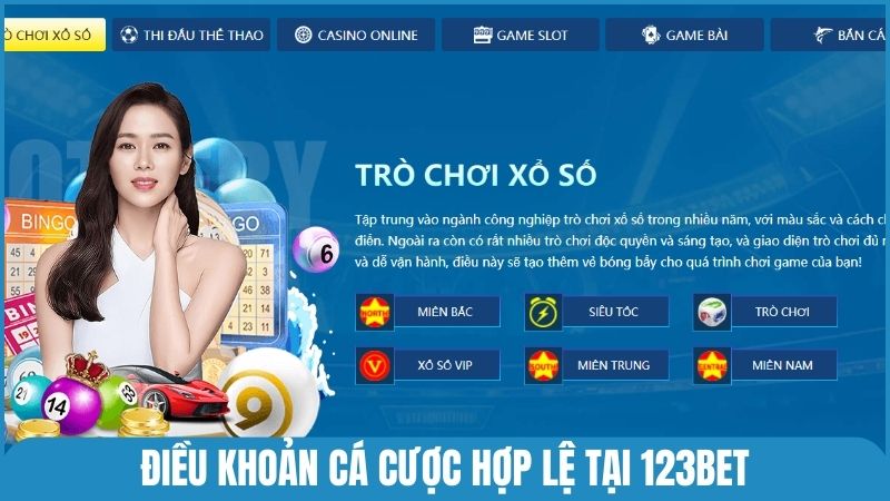 Điều khoản cá cược hợp lệ tại nhà cái 123bet
