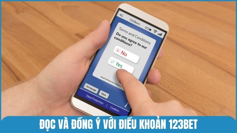 Đọc và đồng ý với điều khoản sử dụng 123bet trước khi tham gia