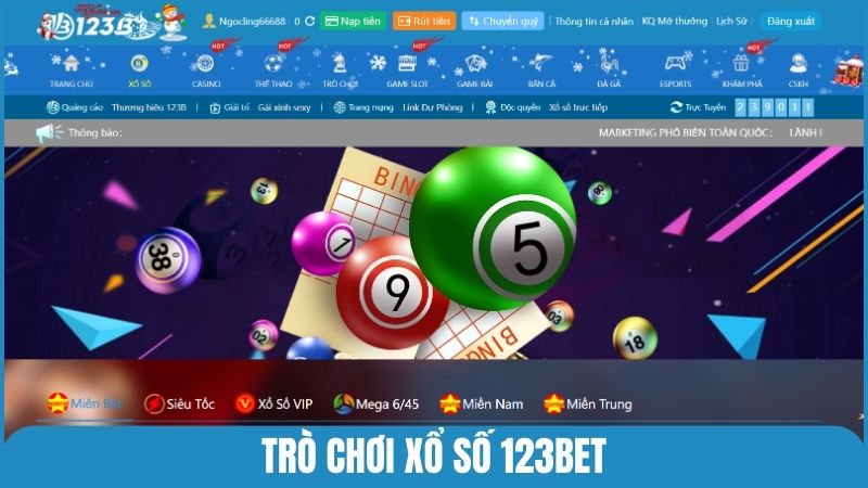 Trò chơi xổ số là một trong những sảnh được yêu thích nhất của nhà cái